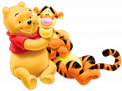 Transparent Tigger and Winnie the Pooh PNG Cartoon | Gallery ...