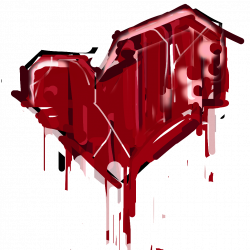 heartbreak heart blood splatter graffiti FreeToEdit fte...