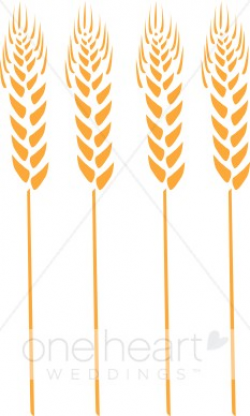 Wheat Stalks Clipart | Fall Wedding Clipart