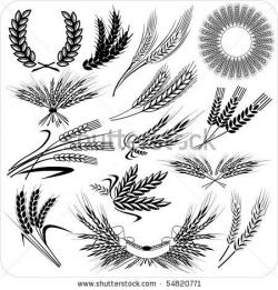 Grain Clipart wheat wreath 4 - 450 X 470 Free Clip Art stock ...