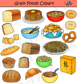 Grains and Breads Clipart Food Groups by I 365 Art | TpT