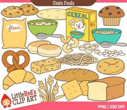 Bread and Grains Food Clip Art | Grain foods, Clip art and Group