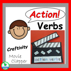 Action Verb Craft Activity for Grammar ELA