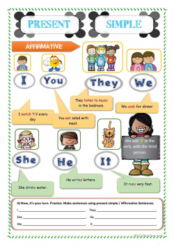 Present Simple -Easy for Kids - Grammar. - English ESL ...