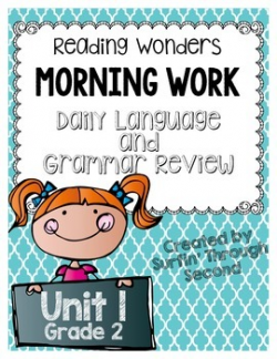 Grade 2 - Unit 1 - Morning Work - Language and Grammar - Wonders
