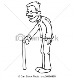 Grandfather clipart black and white 3 » Clipart Station