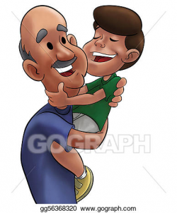 Clipart - Grandfather and boy. Stock Illustration gg56368320 ...