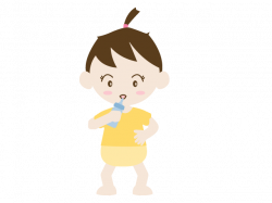 Baby drinking milk | Family illustration | Free material | Clip art ...