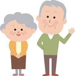 Elderly Cartoon Of Couple Clipart | Free download best ...