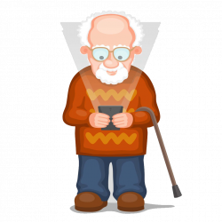 Old age Mobile phone Clip art - Honor elders old man 1024*1024 ...