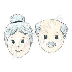 Grandparents Clipart // Grandma and Grandpa Clipart ...