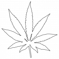 Marijuana Leaf Clip Art Black and White | Weed Tattoos Black And ...