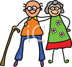 Royalty Free Clipart Image of an Older Couple #450300 ...