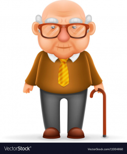 Old Man Grandfather 3d Realistic Cartoon Character | CLIP ...