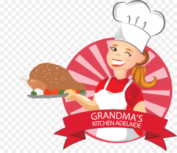 Grandma Cartoon Cooking PNG Cooking Grandma's Kitchen ...
