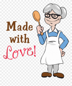 Thank You - Grandmother Clipart Cooking - Png Download ...