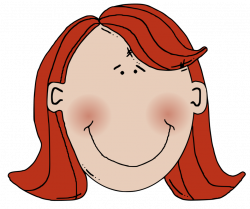 Public Domain Clip Art Image | Womans face with red hair | ID ...