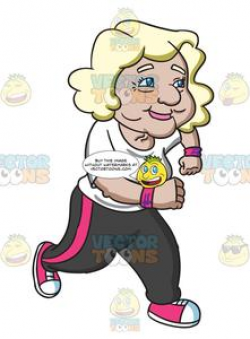 An Adorable Grandma Jogging Her Way To Fitness