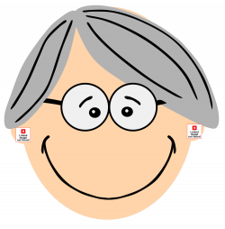 OnlineLabels Clip Art - Grey Haired Grandma