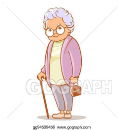 Vector Stock - Portrait of grandmother. Stock Clip Art ...