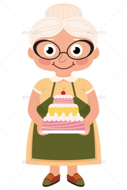 Grandmother Baked a Cake | Grandma & grandchild | Cartoon ...