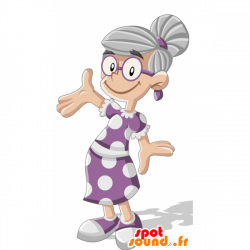 Purchase Mascot old lady. Mascot grandmother in 2D / 3D mascots