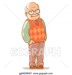 Vector Stock - Portrait of grandfather. Stock Clip Art ...