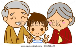 grandma,grandpa,grandchildren images cartoons | Stock Images ...