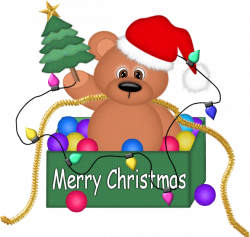 Christmas Bear with Lights PNG Clipart | Christmas Clip Art 2 ...