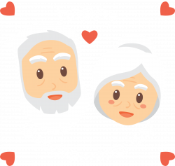 couple Clip art - Gray hair of the old couple 2596*2463 transprent ...