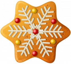 Christmas Cookie Snowflake PNG Clipart Image | ClipArt | Pinterest ...