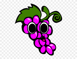 Happy Grape Cliparts - Bunch Of Grapes Clipart - Png ...