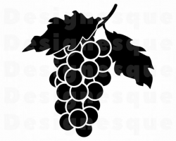 Grape #3 SVG, Grape SVG, Wine Svg, Fruit SVG, Grape Clipart, Grape Files  for Cricut, Grape Cut Files For Silhouette, Grape Dxf, Png, Eps,