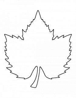 Grape leaf pattern. Use the printable outline for crafts, creating ...