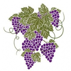 Grape Vine Clip Art Free | Grapes clip art - vector clip art online ...