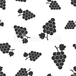 Grape fruit with leaf seamless pattern background. Business ...
