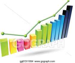 Vector Clipart - Colorful stats graph. Vector Illustration ...