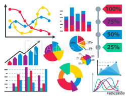 Diagram chart graph elements vector business infographic ...