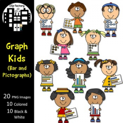 Graph Kids Clip Art