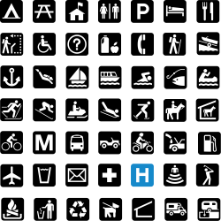 A pictogram (or pictograph) conveys meaning through pictorial ...