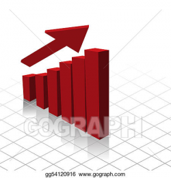 Vector Clipart - Chart graph profit increase. Vector ...