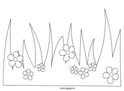 Grass Template Printable - Floss Papers