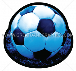 Soccer Ball Grass | Production Ready Artwork for T-Shirt Printing