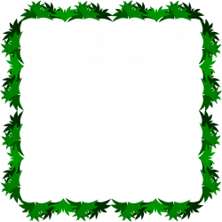 Clipart - Four Sided Border made from Grass