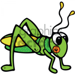 cute grasshopper image clipart. Royalty-free clipart # 405247