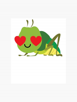 Grasshopper Emoji | Photographic Print
