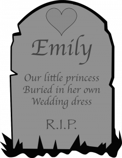 The Hatbox Ghost's merry tomblr — My beloved Emily's tombstone. It ...