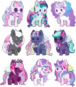 Creepy Cute Pony Adoptables [SALE OPEN 6/9] | Chibi | Pinterest ...
