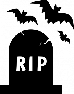 Halloween Rip Grave Bats Night Graveyard Svg Png Icon Free Download ...