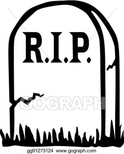 Vector Art - Grave tomb with rip. EPS clipart gg91273124 ...